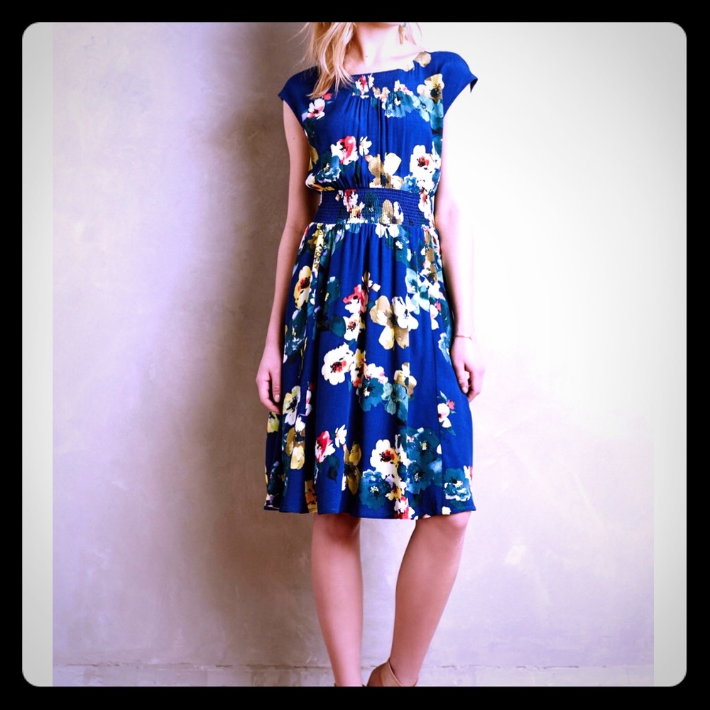 ♻️Maeve/Anthropologie Floral Dress Knee Length